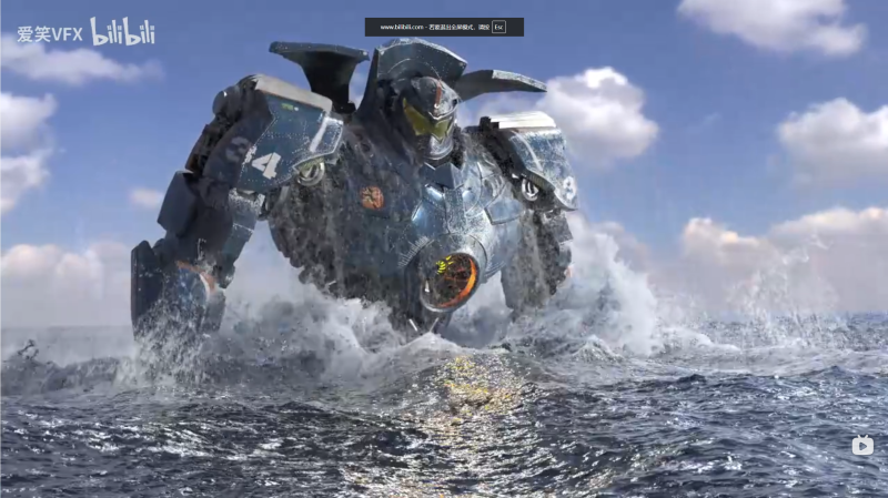 【Houdini文件】环太平洋机甲入水特效-CG Wind